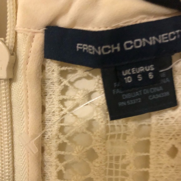 French Connection Dress - Size 4 - EUC - worn once - Cream and black - Picture 3 of 6
